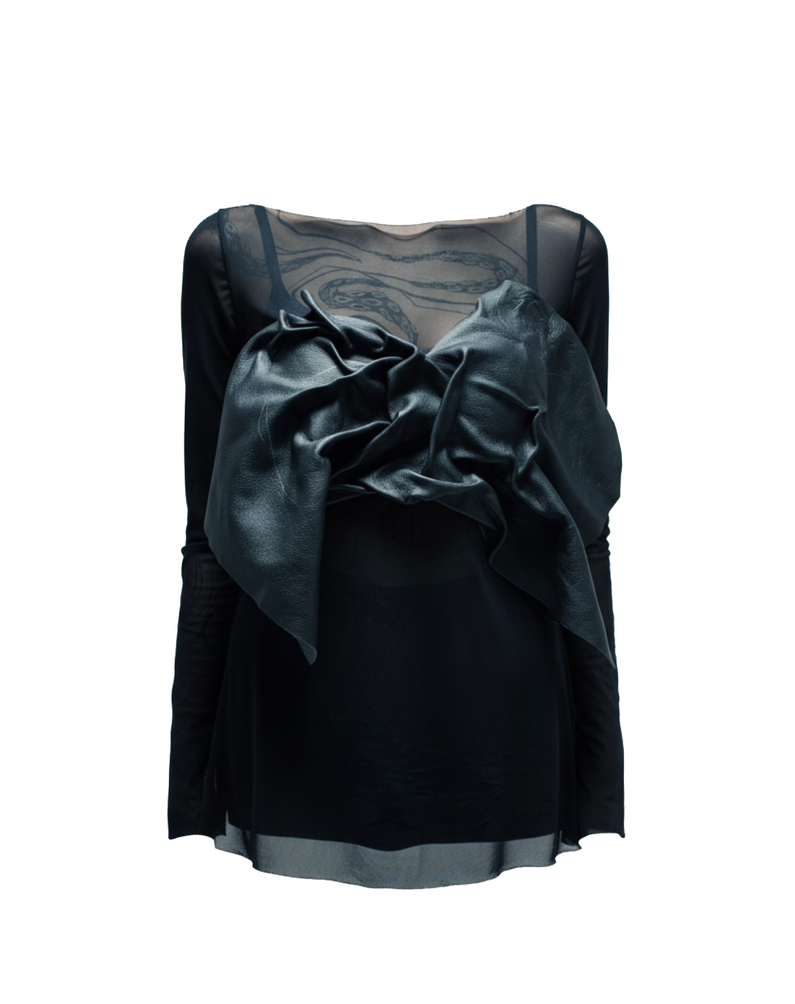 gathered chest harness