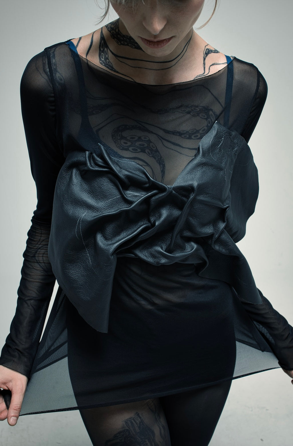 gathered chest harness