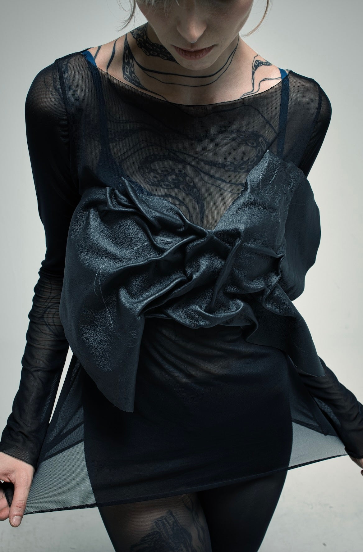 gathered chest harness