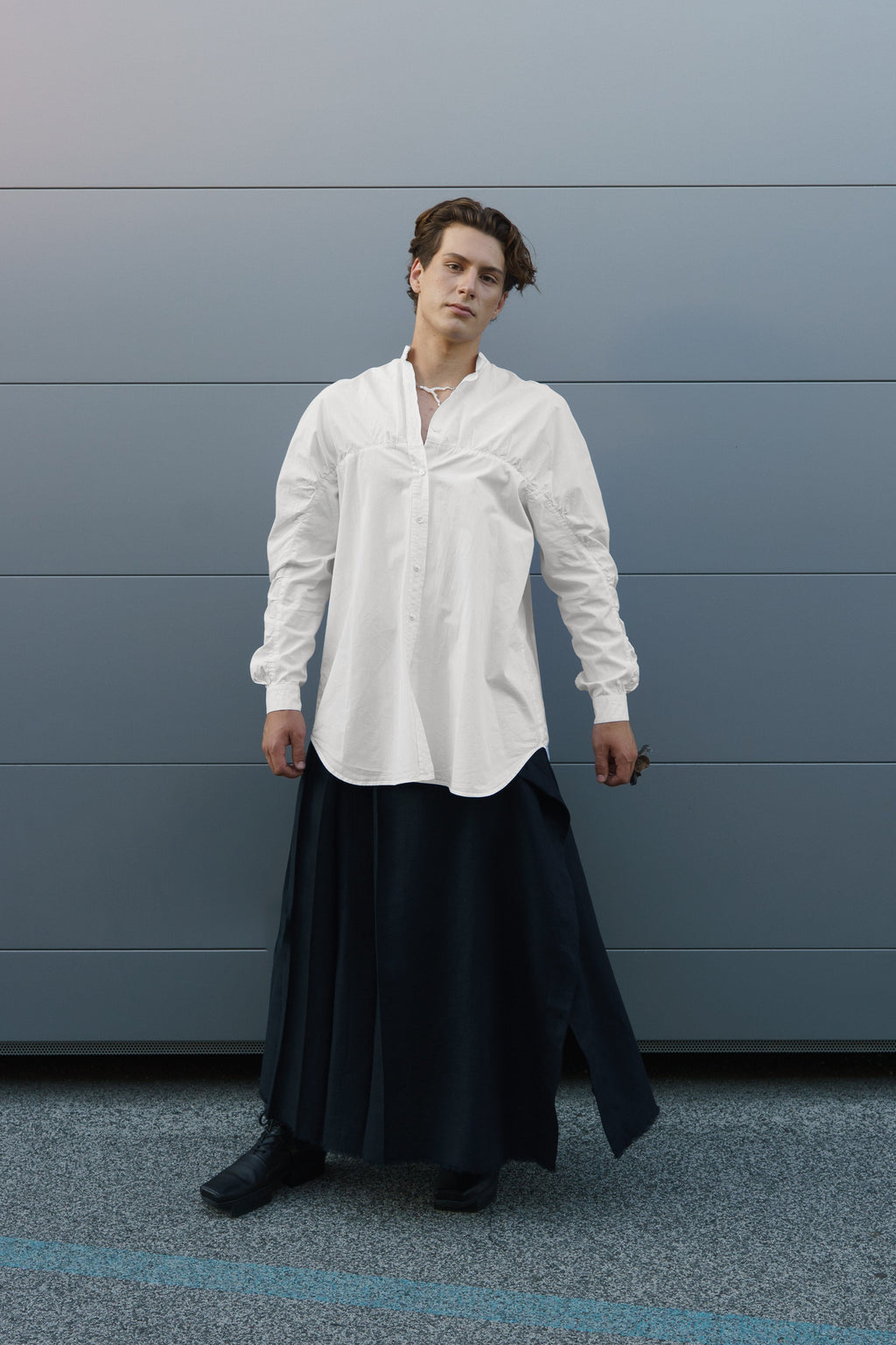 DEFIANCE wide gathered shirt
